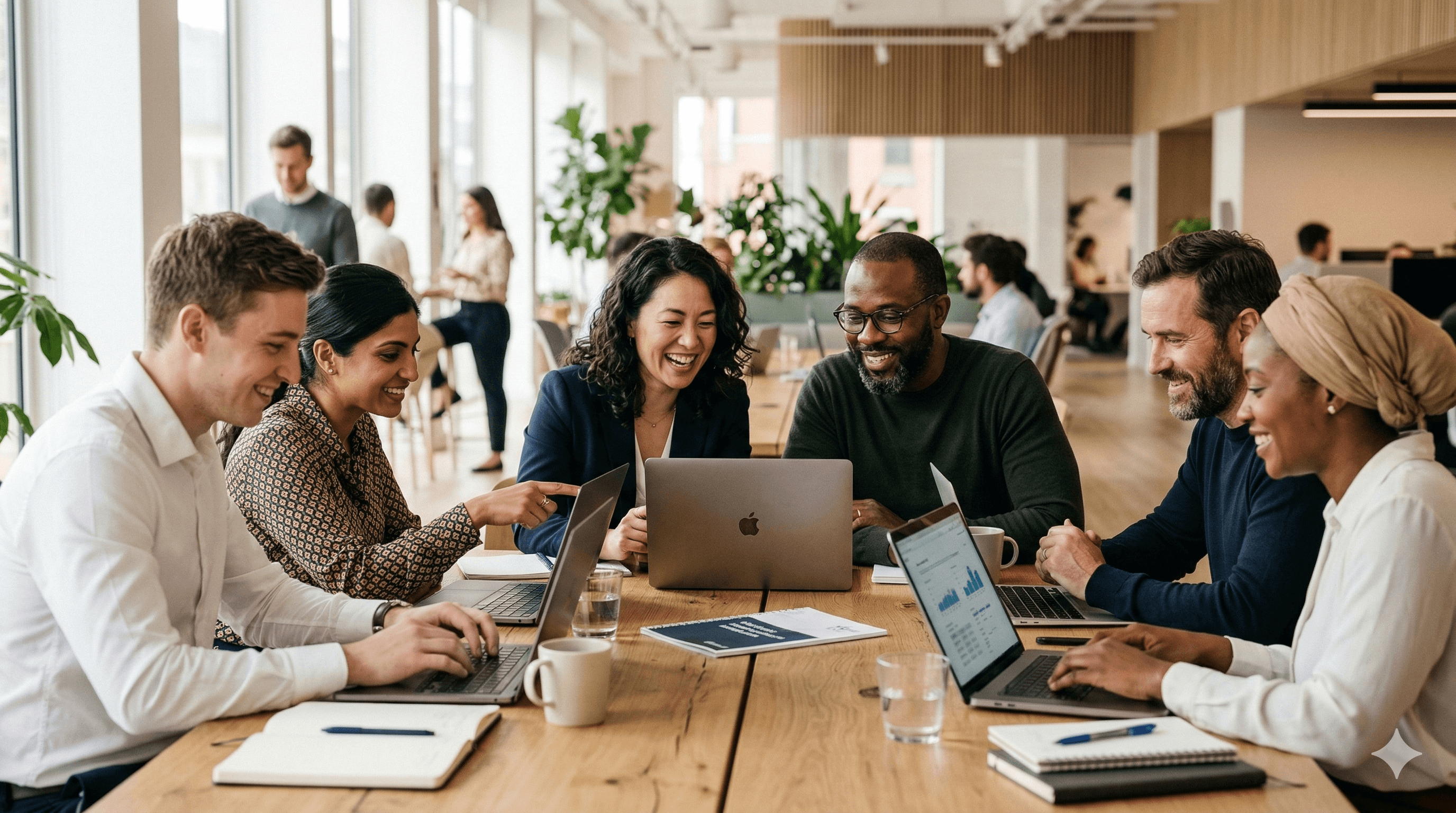 Team learning AI together in a workshop
